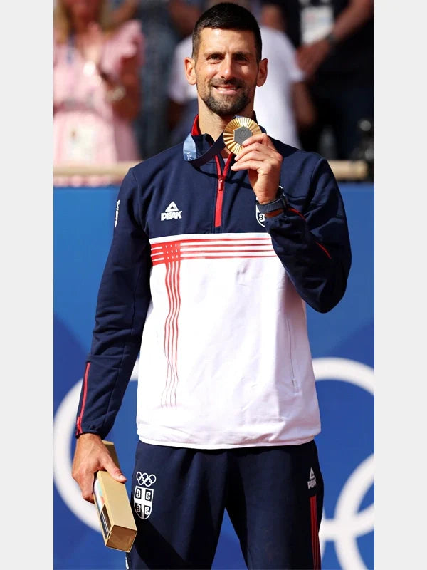 Team Serbia Novak Djokovic Tracksuit Paris Olympics