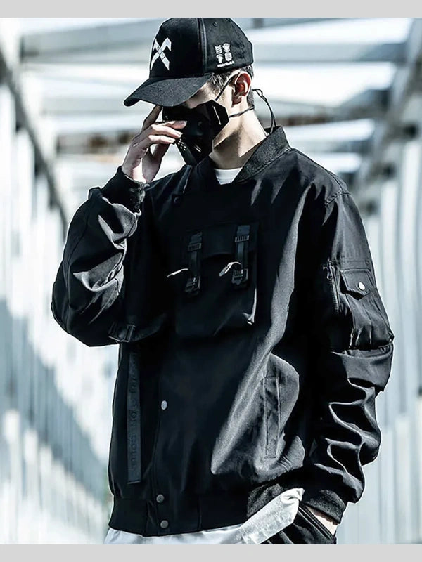 Techwear Black Jacket