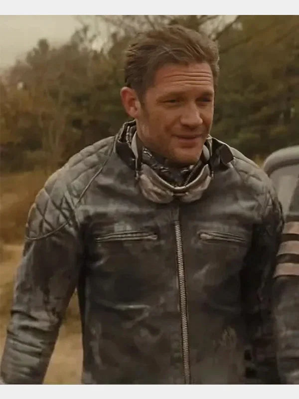 The Bikeriders Tom Hardy Quilted Leather Jacket