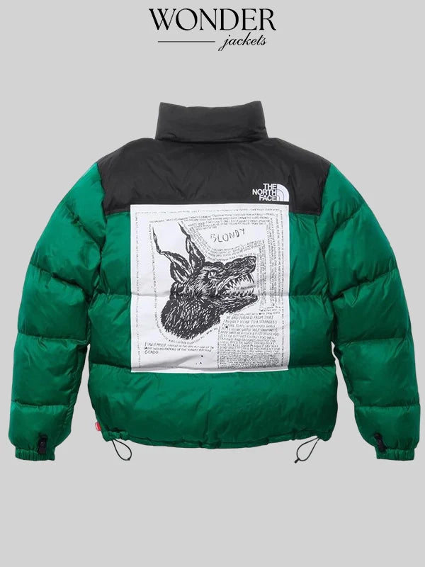 The North Face Nuptse X Supreme Jacket Green