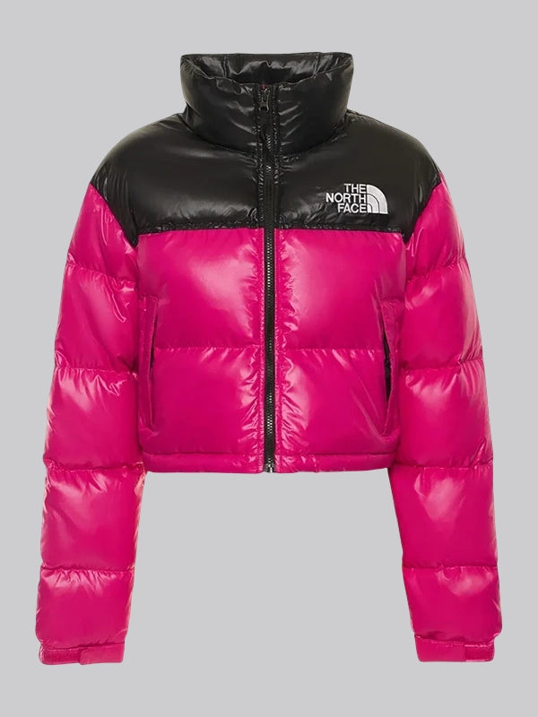 The North Face Pink and Black Puffer Jacket