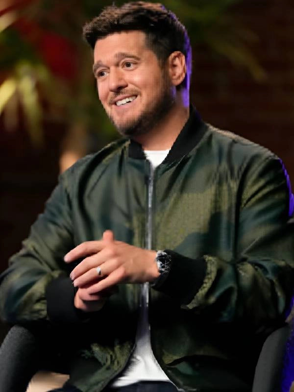 The Voice S28 Michael Buble Camo Bomber Jacket