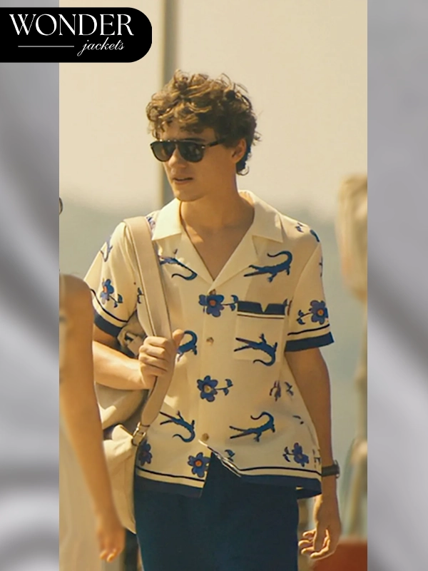 The White Lotus S03 Sam Nivola Floral Print Shirt