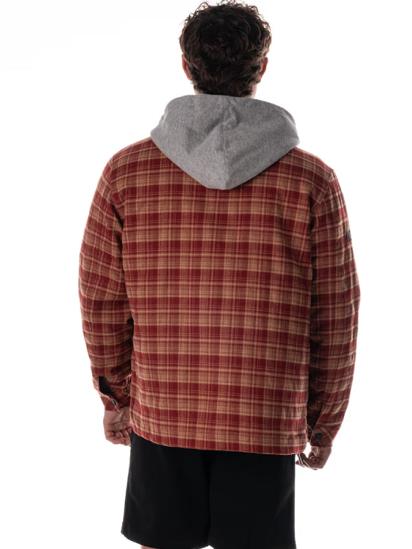 The Wild Collective Scarlet San Francisco 49ers Pride Flannel Full Snap Jacket