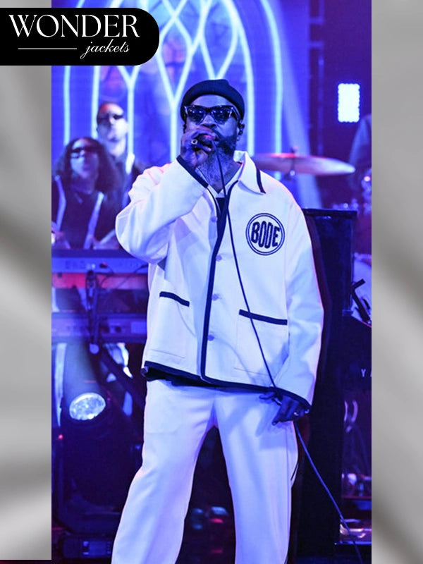 The Tonight Show Starring Jimmy Fallon Black Thought White Jacket