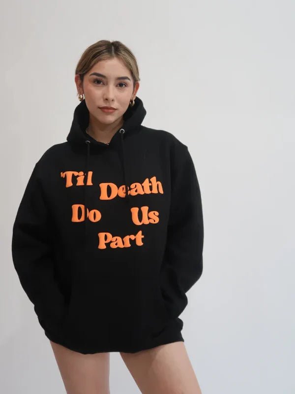 Till Death Puff Hoodie Black