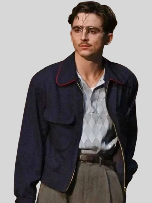 Timothee Chalamet Marty Supreme 2025 Marty Blue Jacket