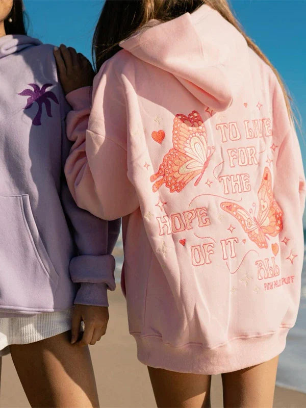 To Live For The Hope Of It All Pink Hoodie