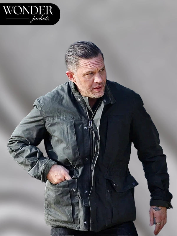 Tom Hardy MobLand Black Jacket