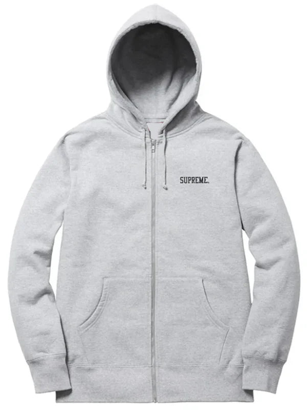 Toshio Maeda x Supreme Zip Up Hoodie Grey