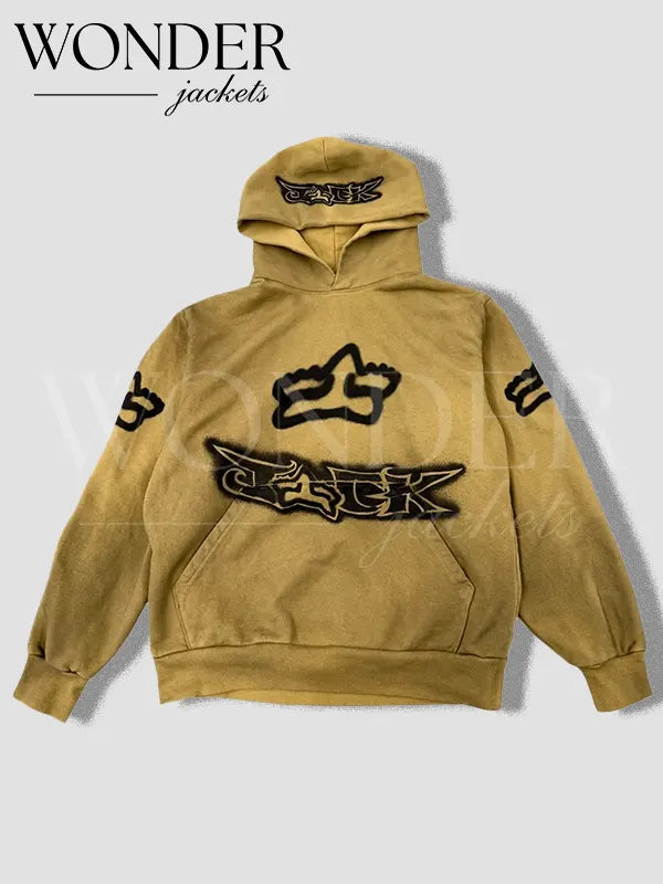 Travis Scott CJ X Fox Racing Hoodie Yellow