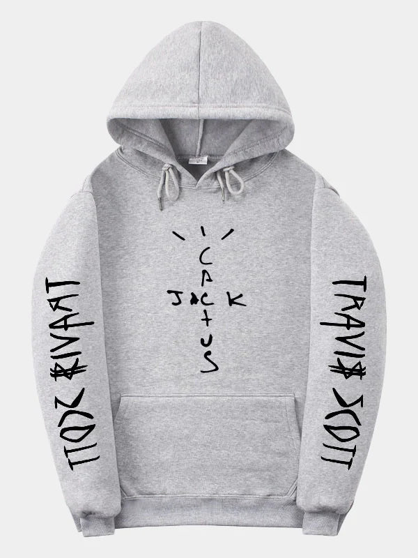 Travis Scott Cactus Jack Grey Pullover Hoodie