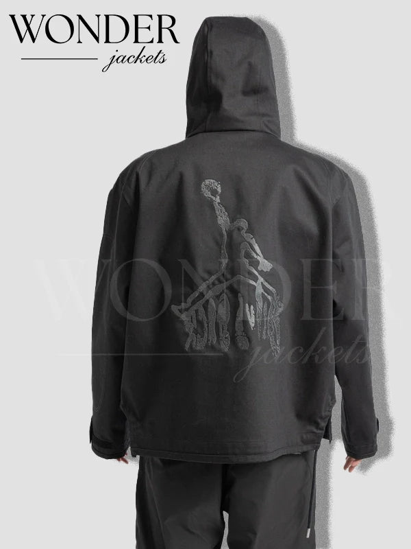 Travis Scott x Air Jordan Half-Zip Jacket Black