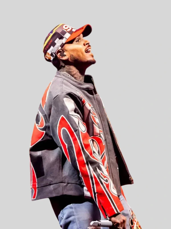 Tycoon Music Festival Chris Brown Little Caesars Arena printed Jacket