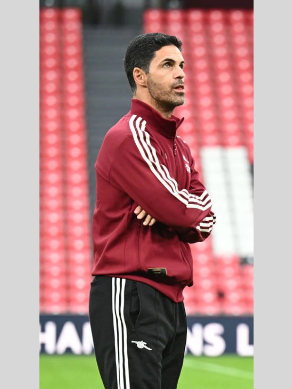 UEFA ChampionsMikel Arteta Maroon Jacket