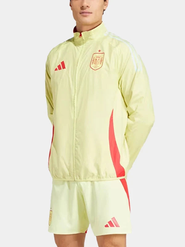 UEFA Euro Adidas Spain Anthem Jacket Cream