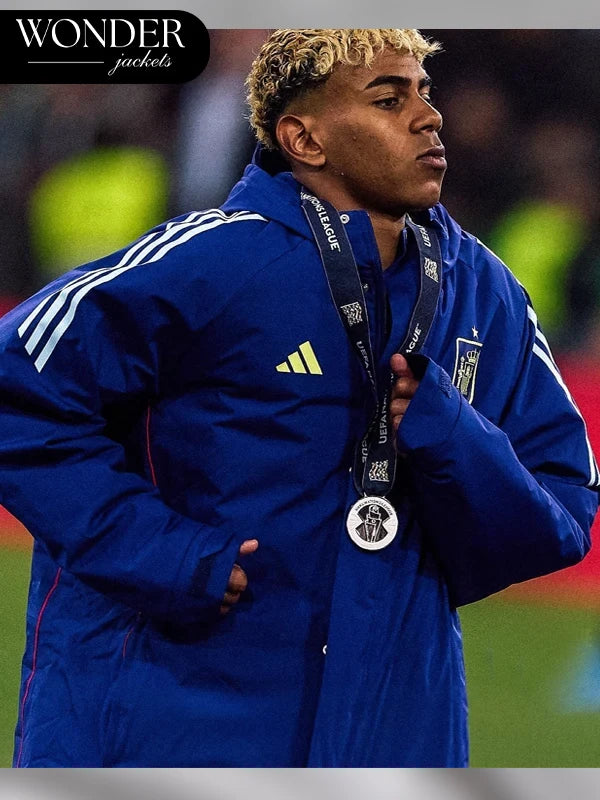 UEFA Nations League Lamine Yamal Coat Blue