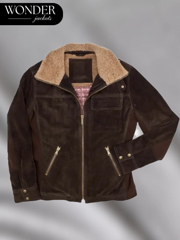 Ugg Belfast Suede Bomber Jacket