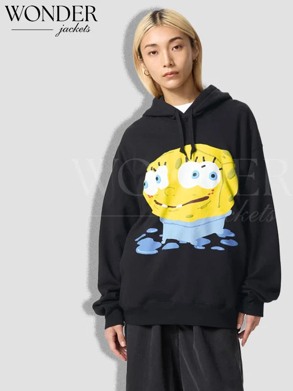 Uniqlo UT x SpongeBob x Cactus Plant Flea Market Black Hoodie