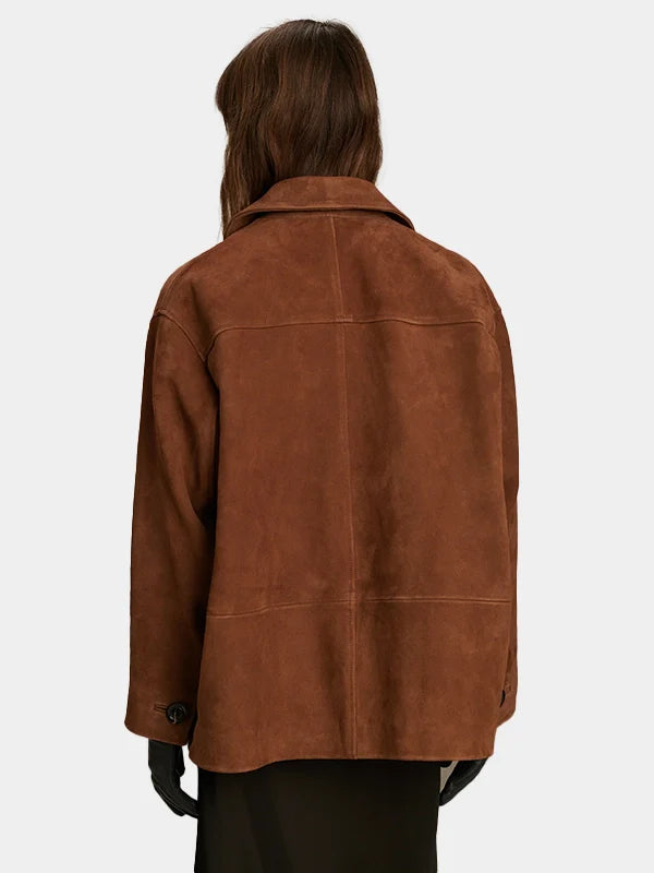 Unisex Brown Soeur Suede Jacket