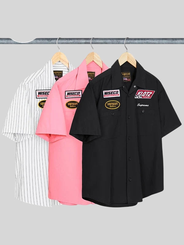 Vanson Leathers x Supreme Work Shirt White