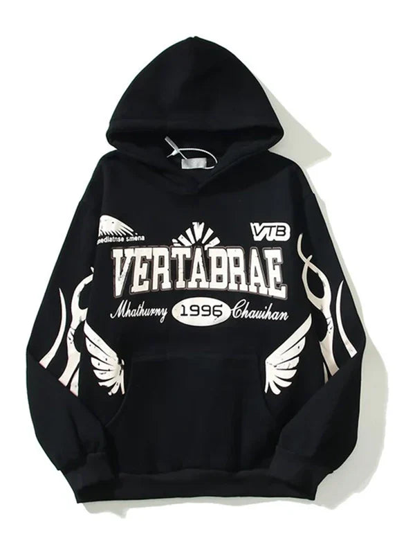 Vertabrae Hoodie Black