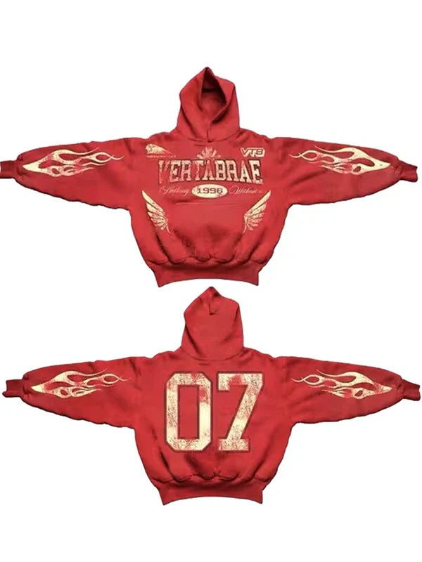 Vertabrae Hoodie Red