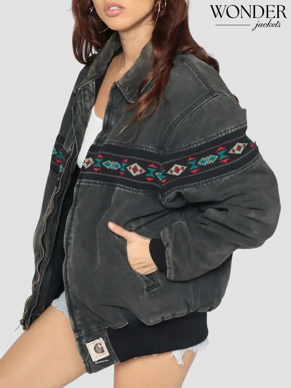 Vintage Carhartt Aztec Bomber Jacket