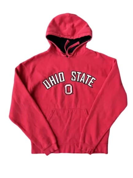 Vintage Ohio State Hoodie Red