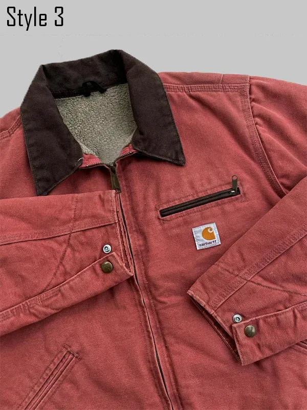 Vintage Pink Carhartt Detroit Jacket