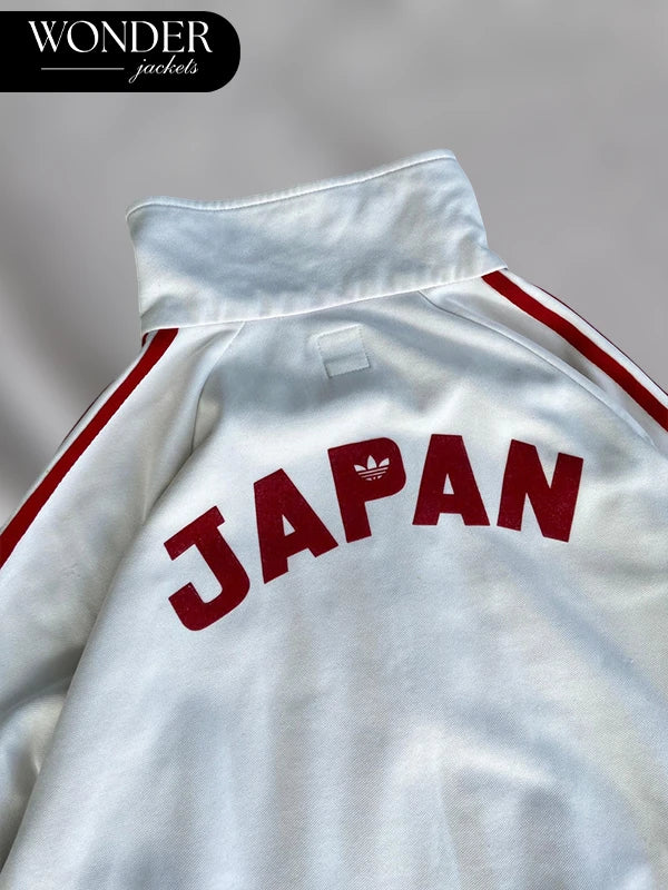 Vintage Adidas Japan Olympic Track Jacket White