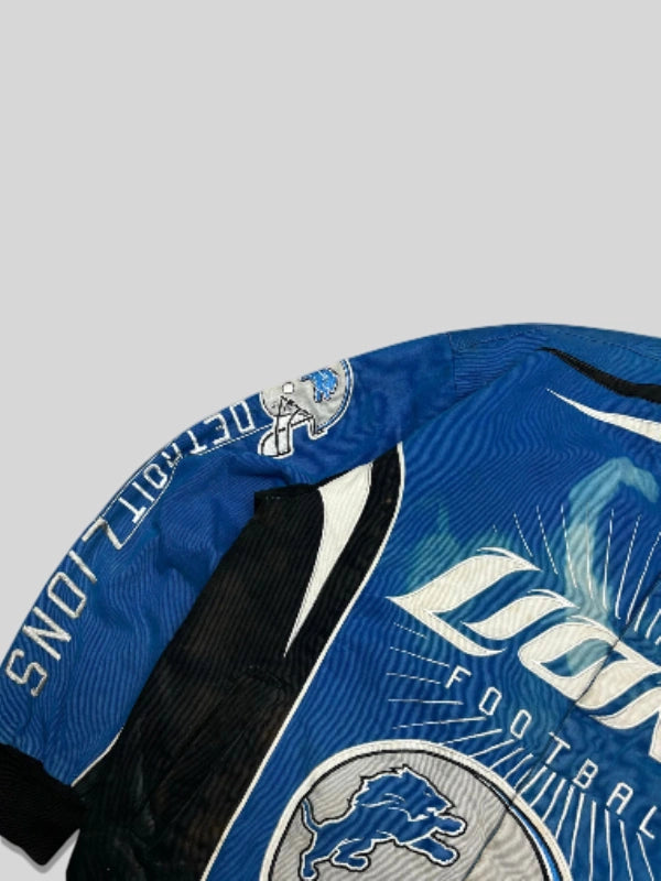 Vintage NFL Detroit Lions Blue Racing Jacket