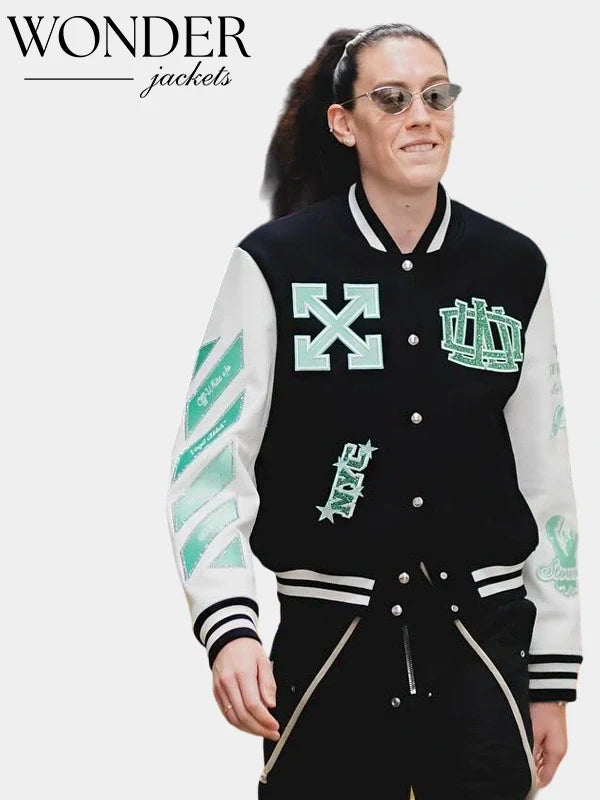 WNBA New York X Off White Liberty Varsity Jacket