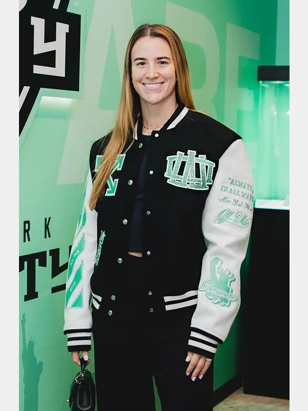 WNBA Off White x New York Liberty Varsity Jacket