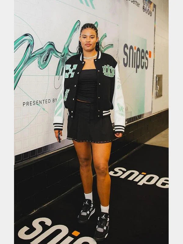 WNBA Off White x New York Liberty Varsity Jacket