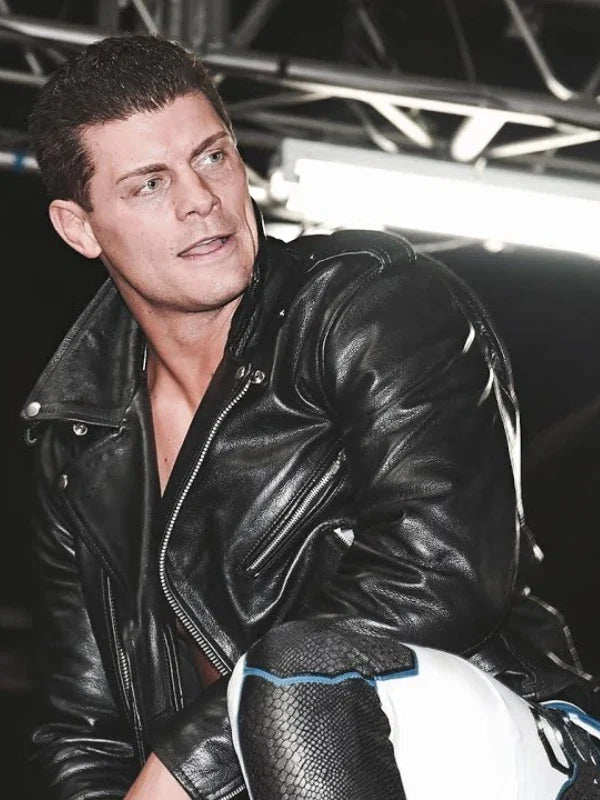 WWE Cody Rhodes US Flag Leather Jacket