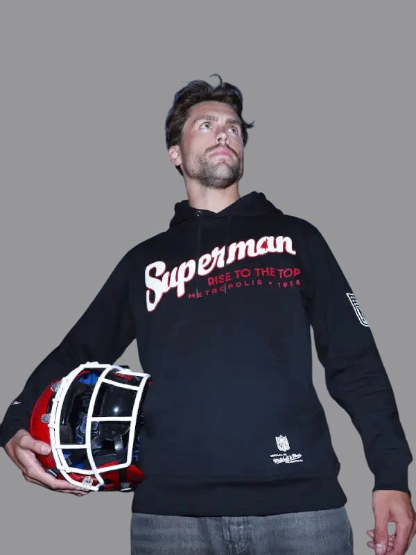 Warner Bros Superman X NFL Force For Good Hoodie Black