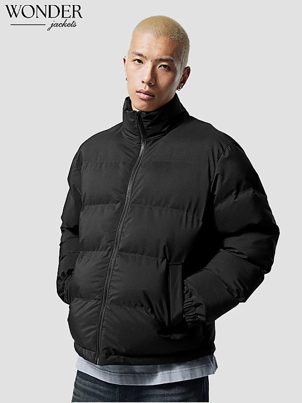 Weekday cole puffer Jacket black