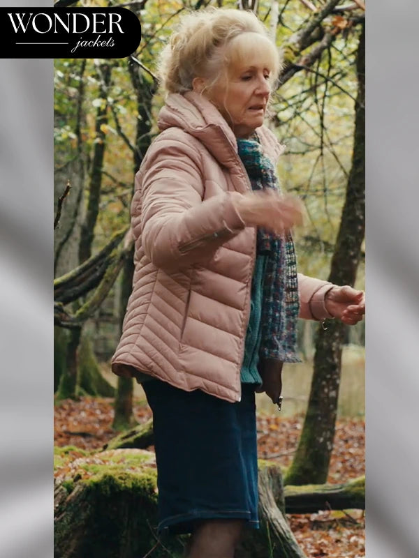When Fall Is Coming Michelle Giraud Pink Jacket 