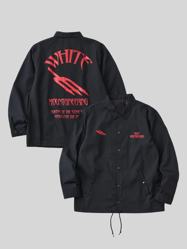 White Mountaineering Qotsa Songs For The Deaf Black Coach Jacket