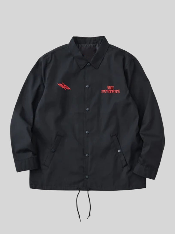 White Mountaineering Qotsa Songs For The Deaf Coach Black Jacket
