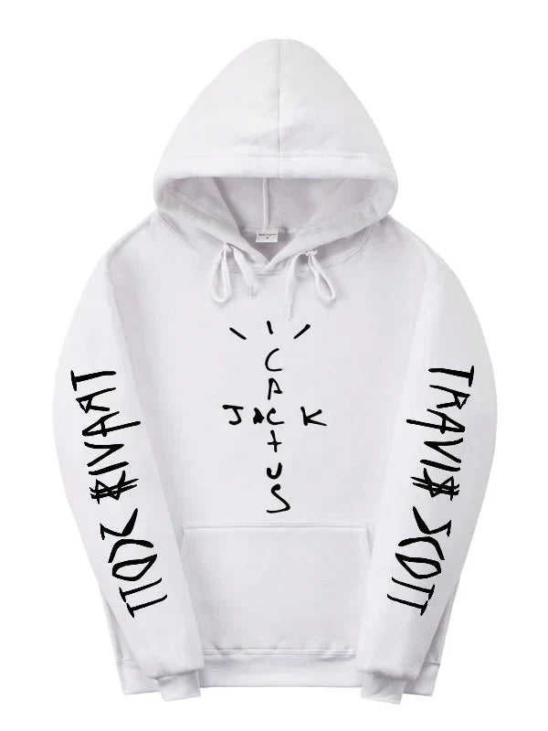 White Pullover Travis Scott Cactus Jack Hoodie