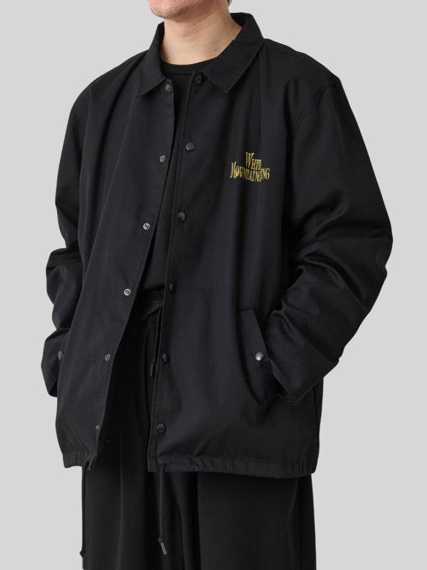 White Mountaineering Qotsa Lullabies To Paralyze Coach Jacket Black