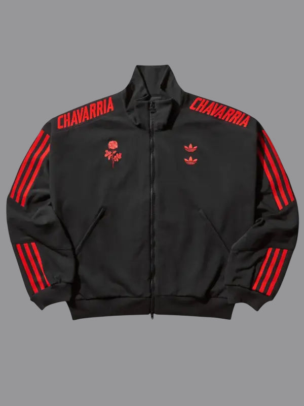 Willy Chavarria x Adidas Knit Track Jacket Black