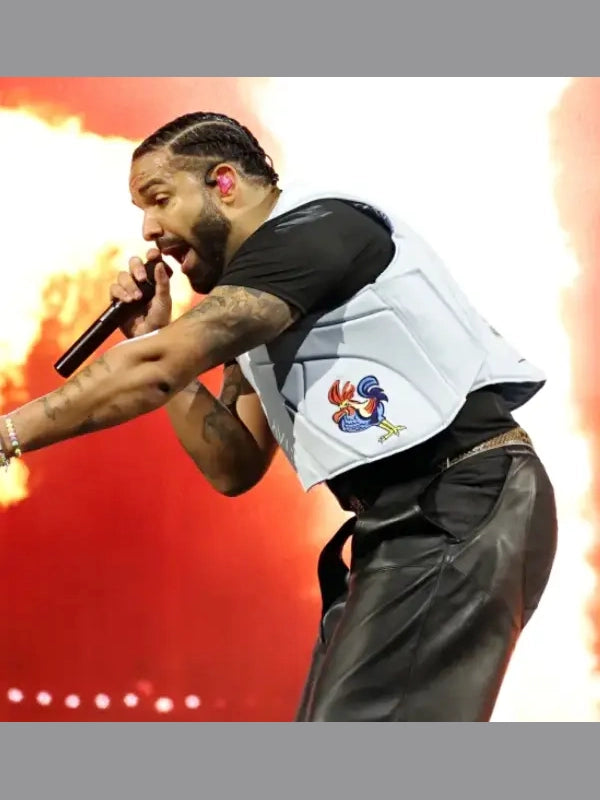 Wireless Festival 2025 Drake Blue Cropped Vest