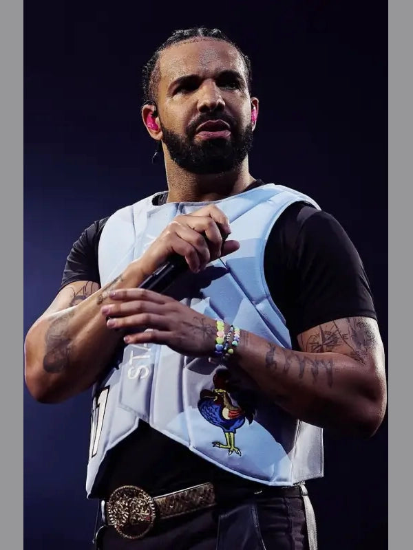 Wireless Festival 2025 Drake Blue Padded Vest