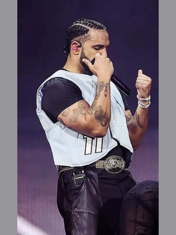 Wireless Festival 2025 Drake Stay Cocky Blue Vest