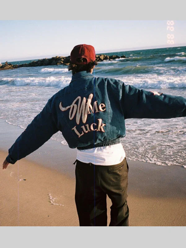 Wish Me Luck Jean Jacket Blue