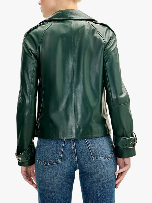 Women Double Breasted Short Trench Jacket