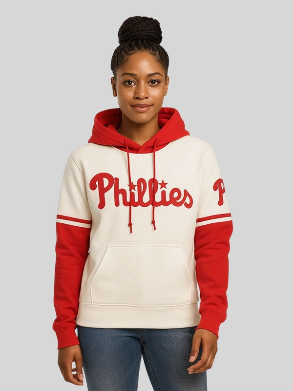 Women Phillies Fun White Hoodie